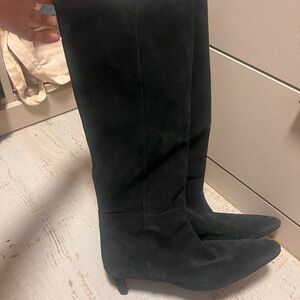 Massimo Dutti Black Knee high boots